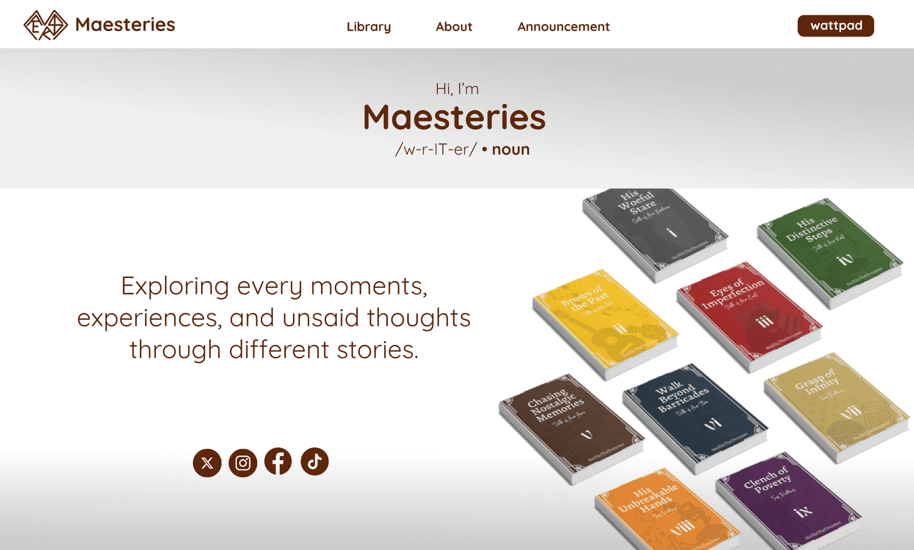 Maesteries Website